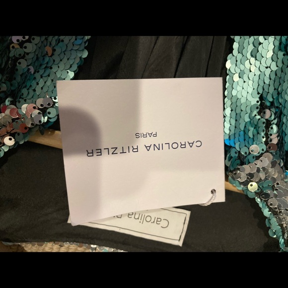 Caroline Ritzler (Paris) Green Metallic Jumpsuit - Picture 6 of 8